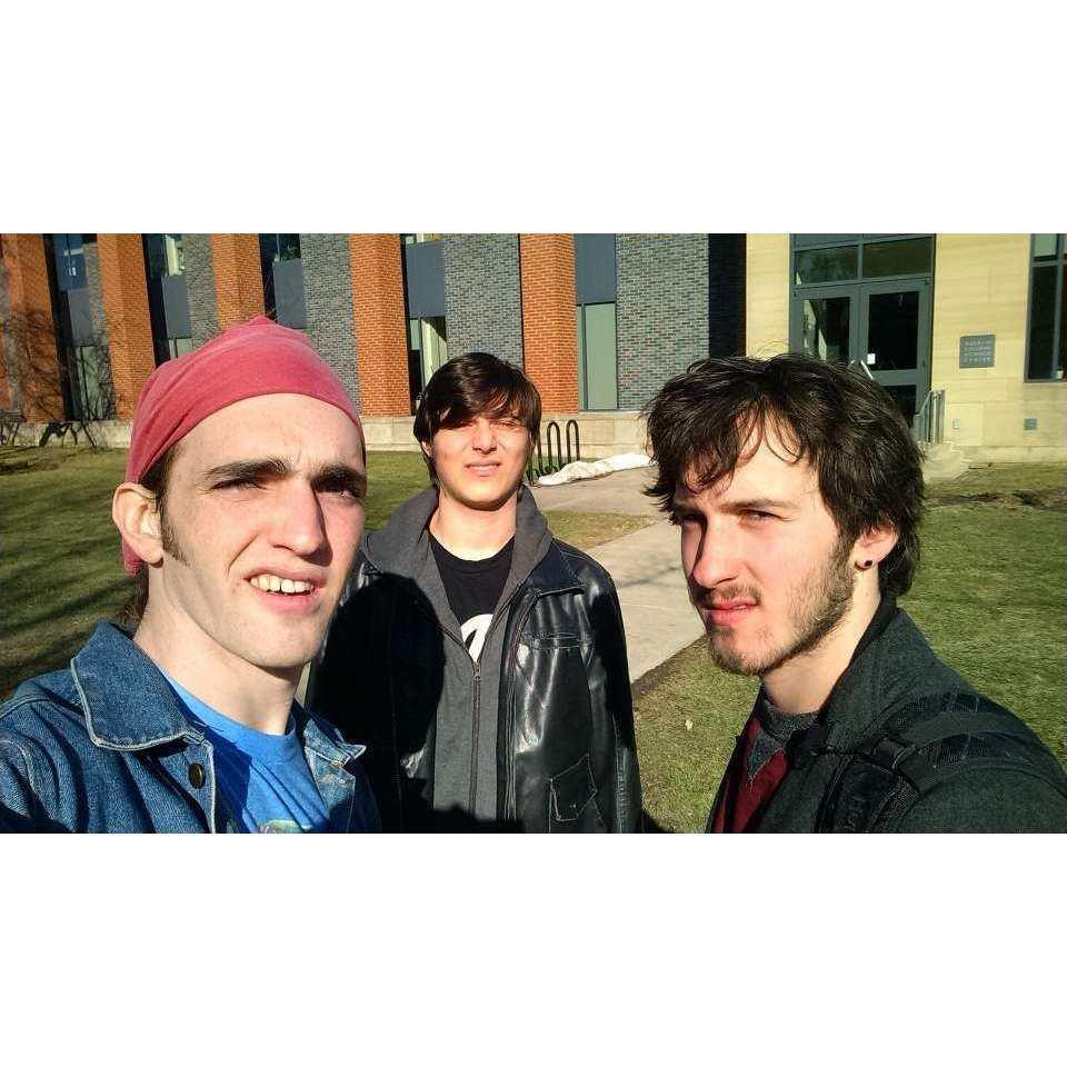 Kevin with dear friends Colin and Lenny at Oberlin ~ 2016