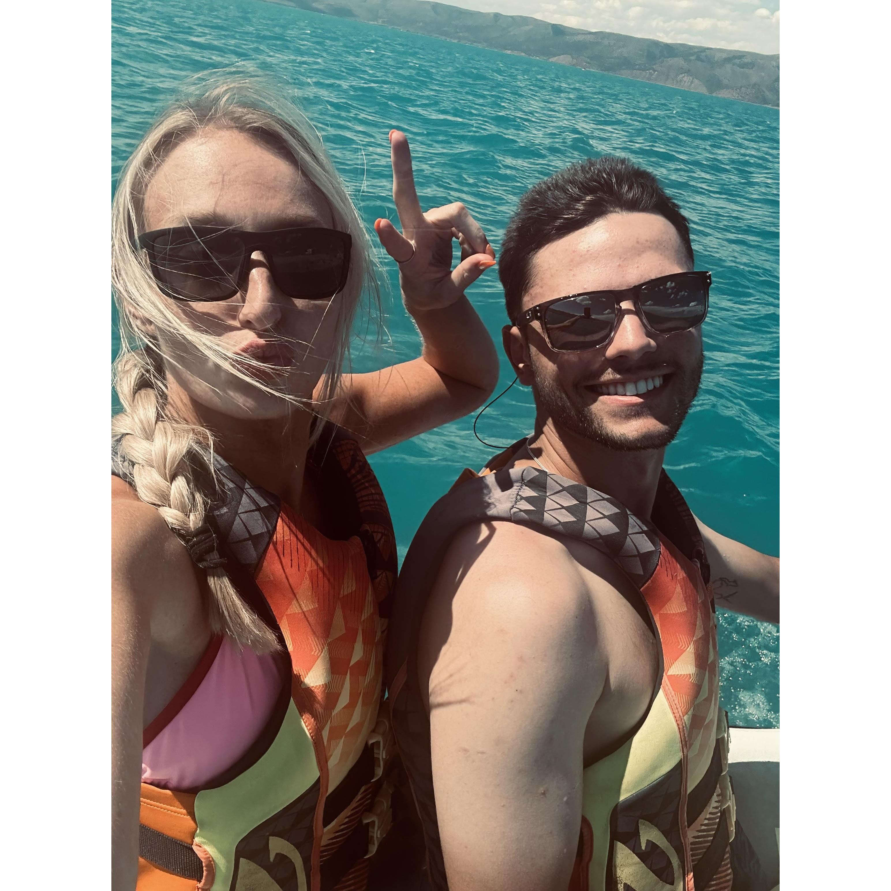 Bear lake, Utah for our anniversary trip!