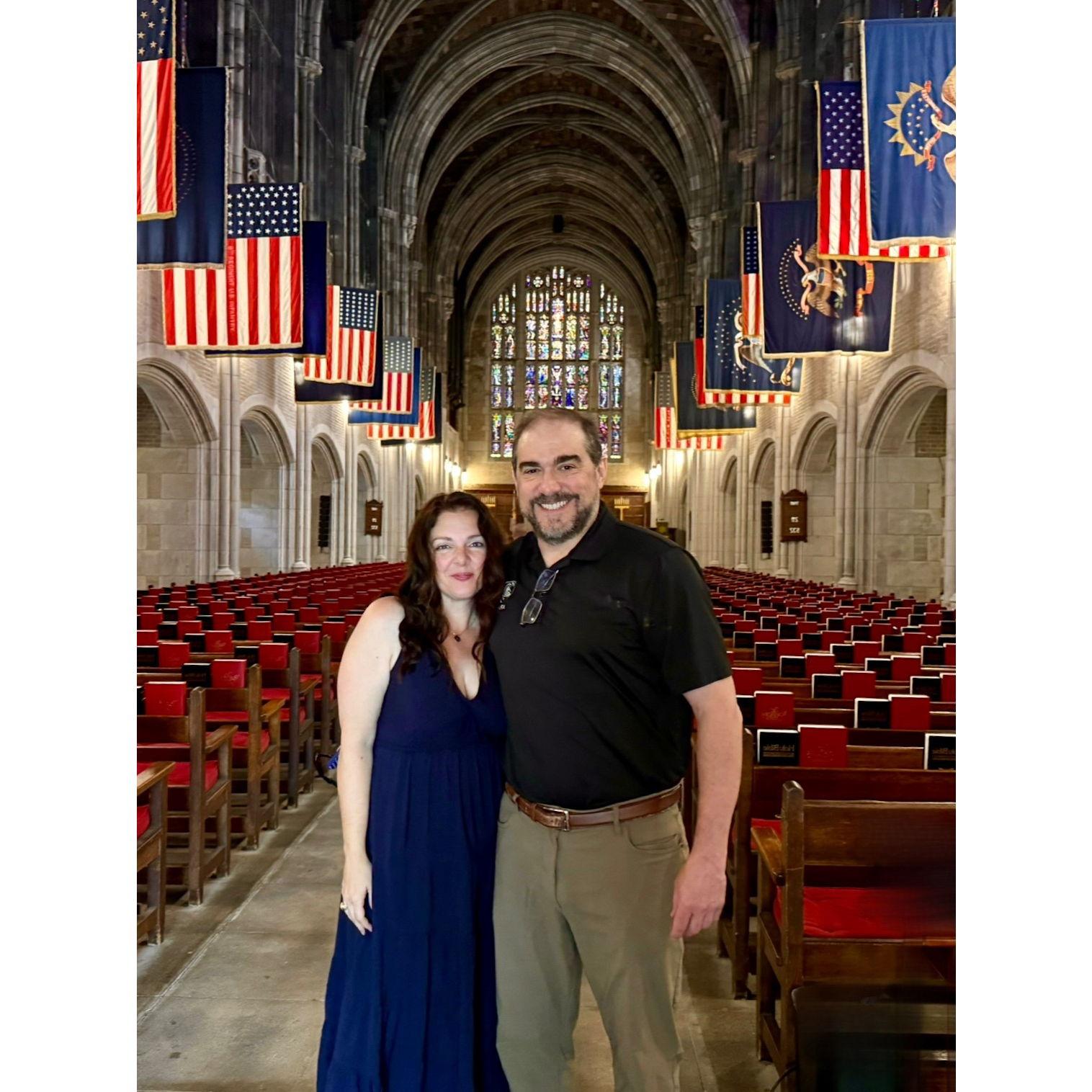 Excited to be married in the Cadet Chapel!
