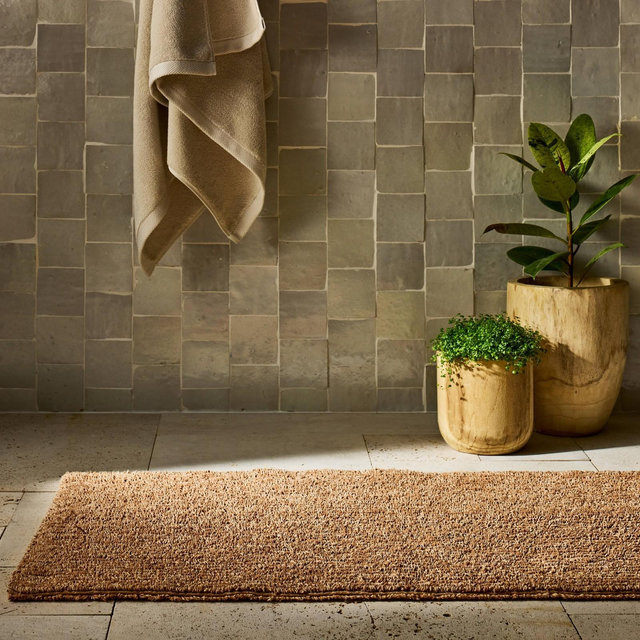 24"x40" Organic Melange Reversible Bath Rug Warm Brown - Casaluna™