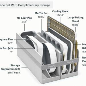 Bakeware Set-11 piece White and Gold