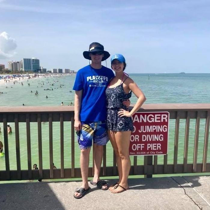 Celebrating our 5th anniversary at Clearwater Beach!