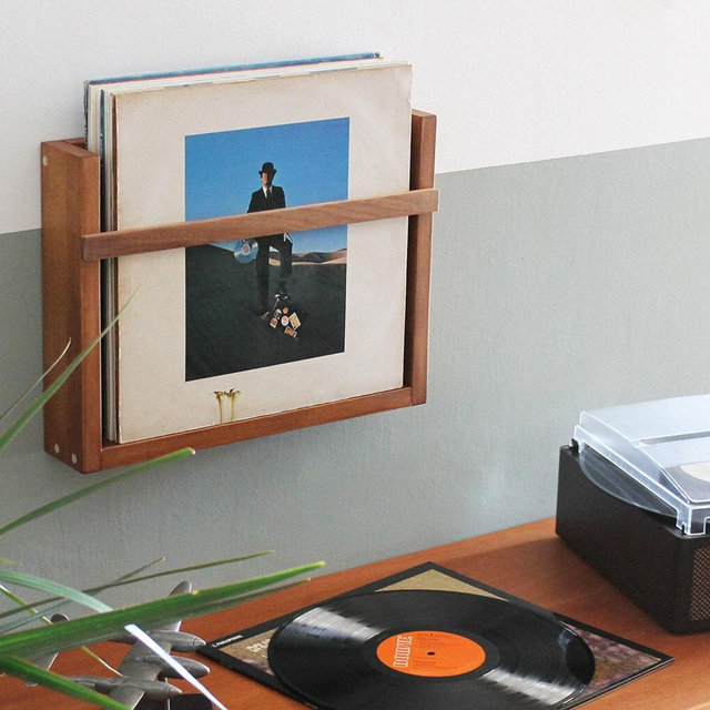 Wall vinyl record shelf. Vinyl Records Storage, Minimalistic mid century Vinyl Storage, Record Storage, LP Record Stand