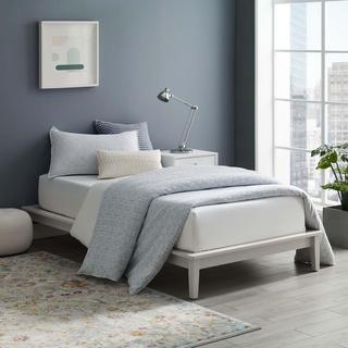 Lodge Wood Platform Bed Frame
