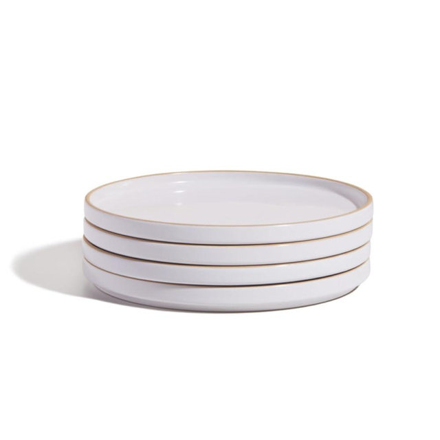 Our Place Salad Plates - Set of Four 8.5” Handcrafted Ceramic Plates | Versatile & Durable | Chip-Resistant, Restaurant-Grade | Steam