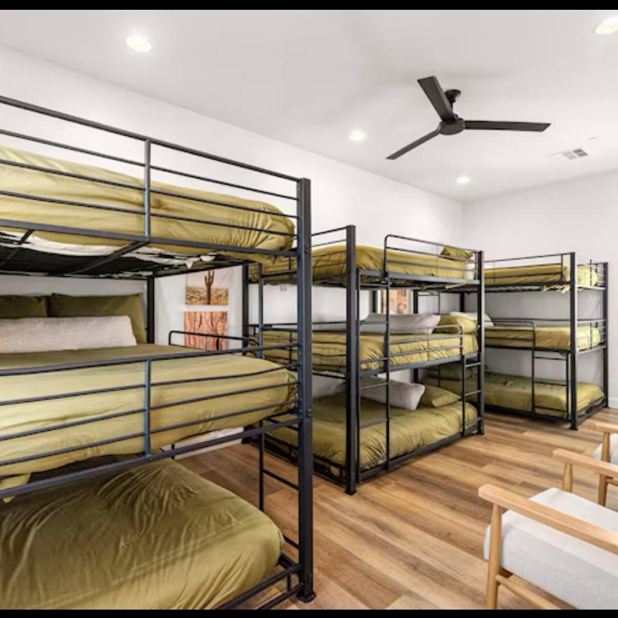 some of y’all will have to share this room but it was the only way to have everyone we love in one house. I apologize but our parents and new parents will have first dibs on the private rooms.