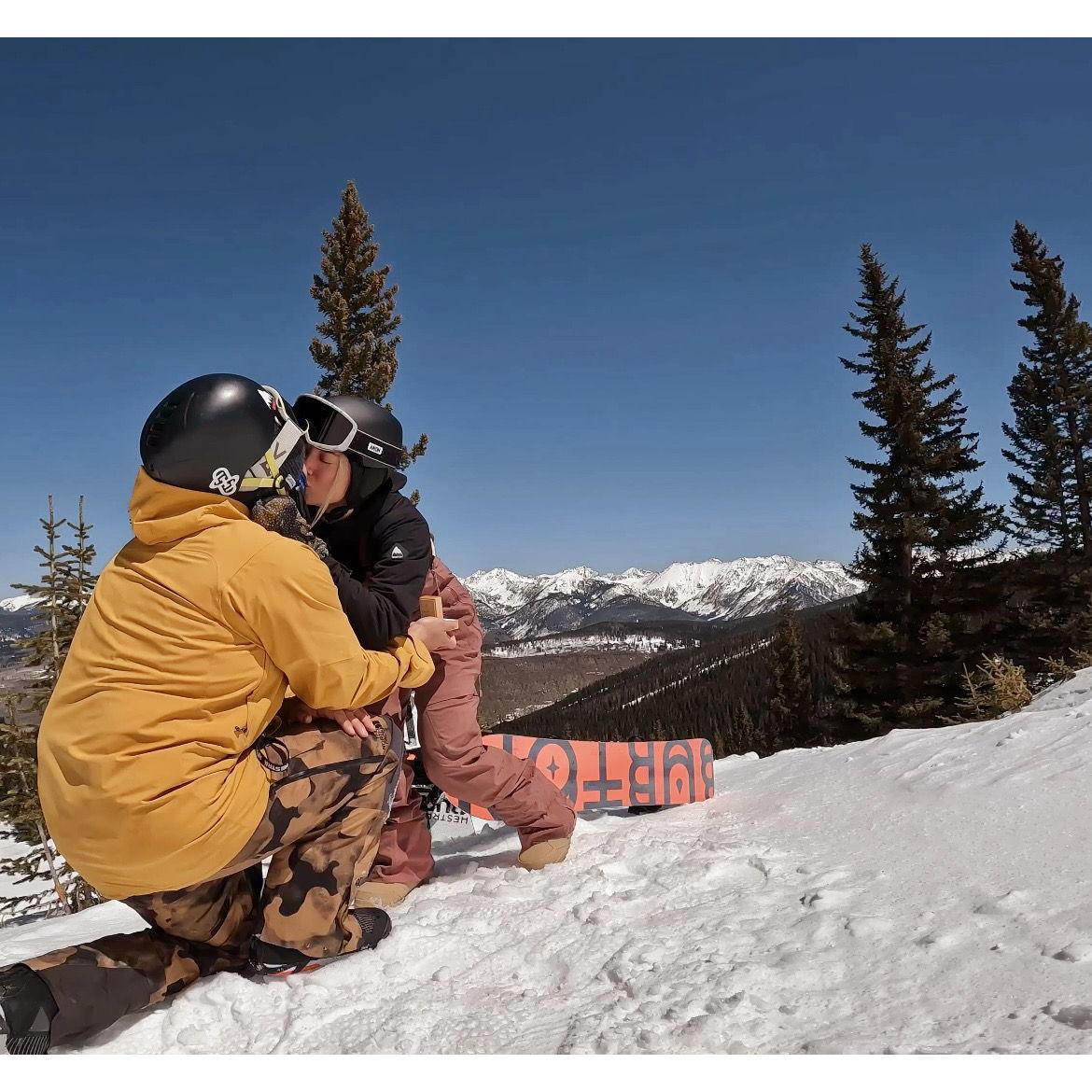 The moment we got engaged between Northstar and Northwoods.