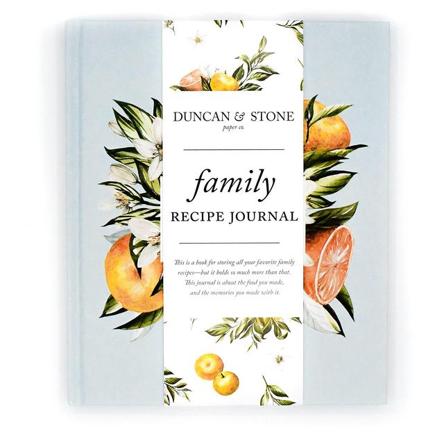 Family Recipe Book Keepsake Journal by Duncan Stone | Recipes Binder | Blank Cookbook for Family's Favorite Meal | Gift for Wife, Mom Grandma