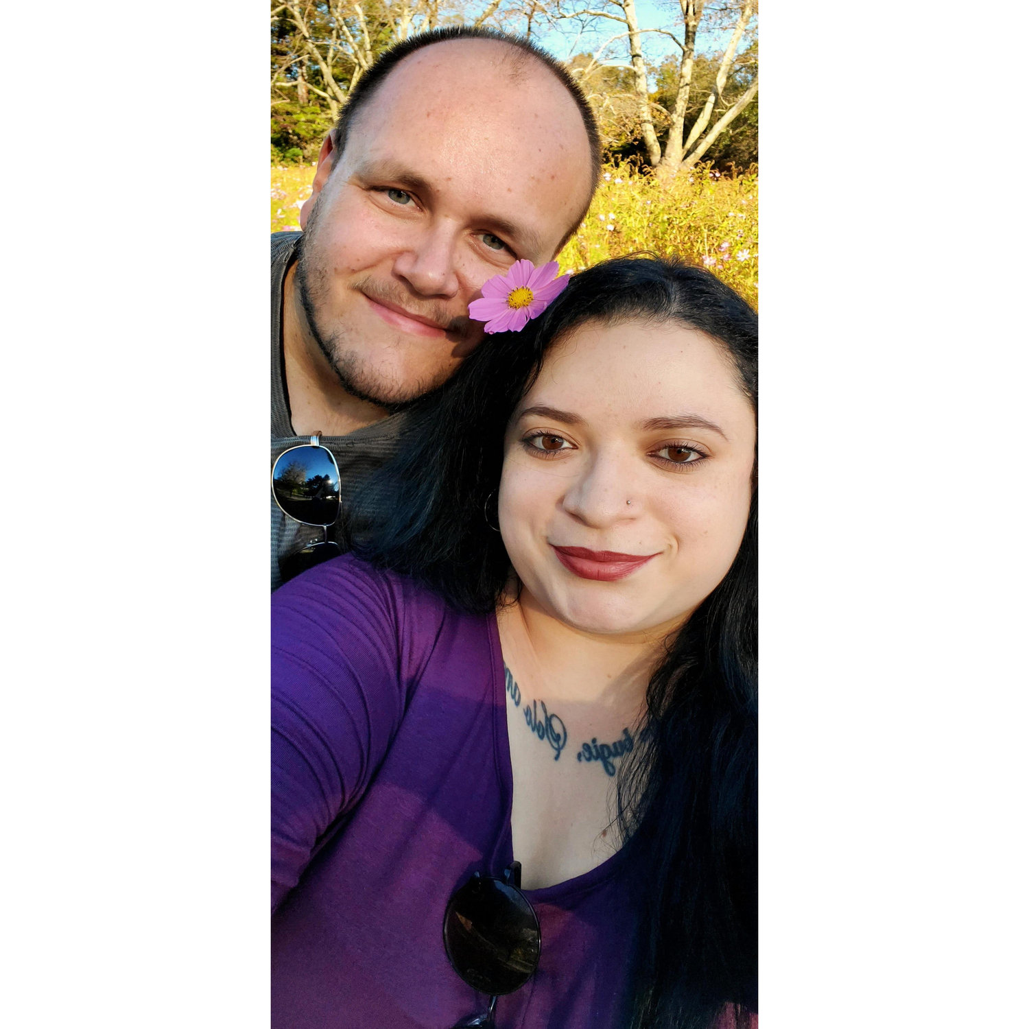 Walking in Beaver Lake, Asheville, NC, October 20, 2019.
