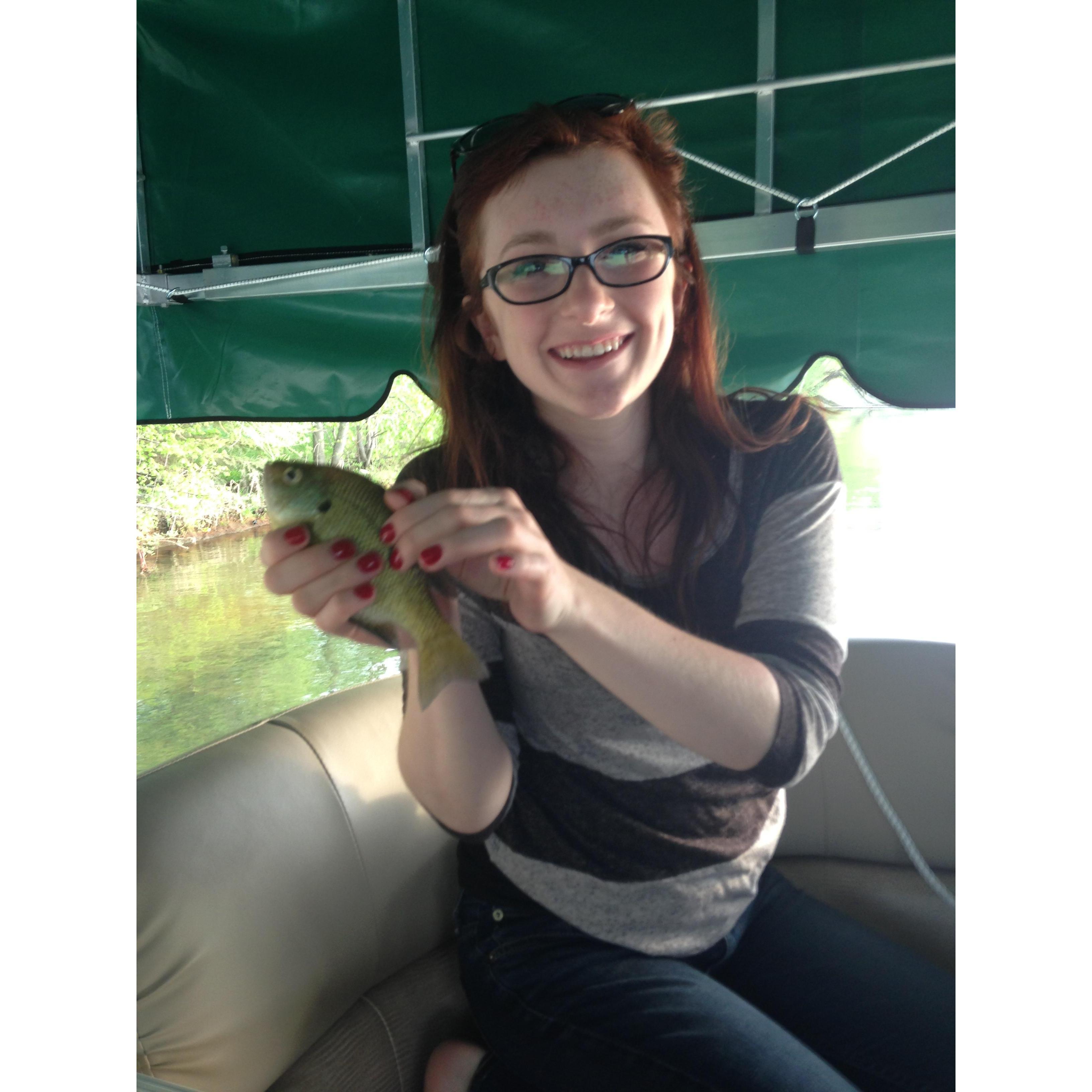 You would have thought she had caught the biggest fish in the lake, total joy :)