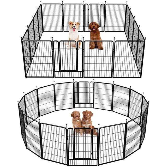 FXW Rollick Dog Playpen, 40" Height for Small/Medium/Large Dogs, Designed for Camping, Yard, 16 Panels