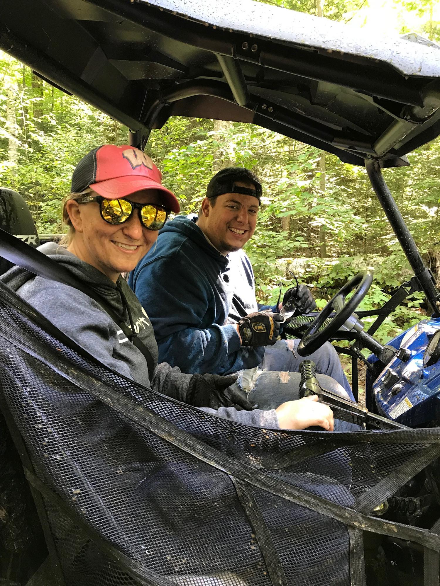 ATVing with friends in Wisconsin