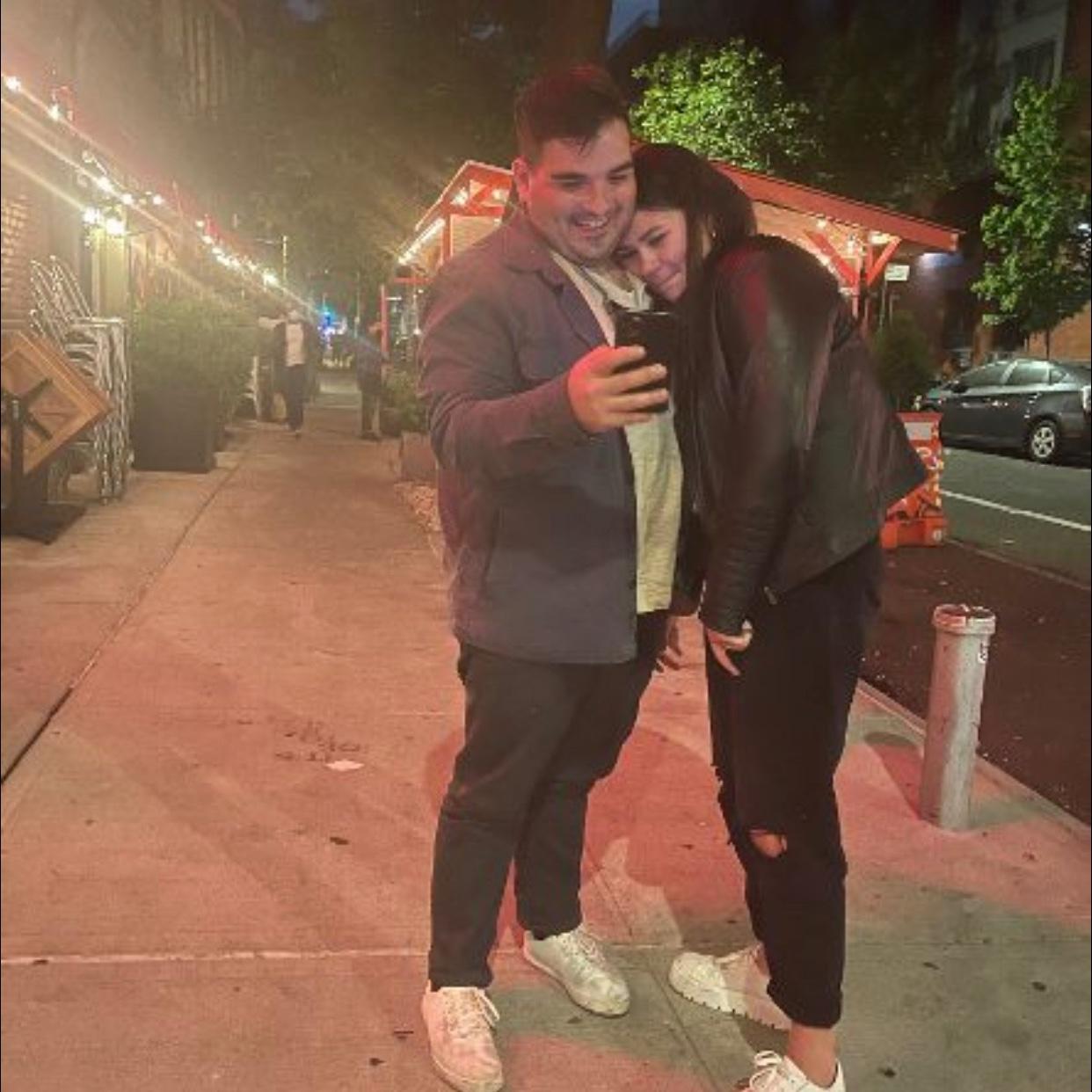 Our first real photo together that Ali sneaked the first time she met Julia. Probably to send to Debbie, Steven’s mom.