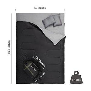 OtdAir Double Sleeping Bag/Mummy Sleeping Bag Waterproof Lightweight Sleeping Bag for Camping, Backpacking, Hiking,Travel