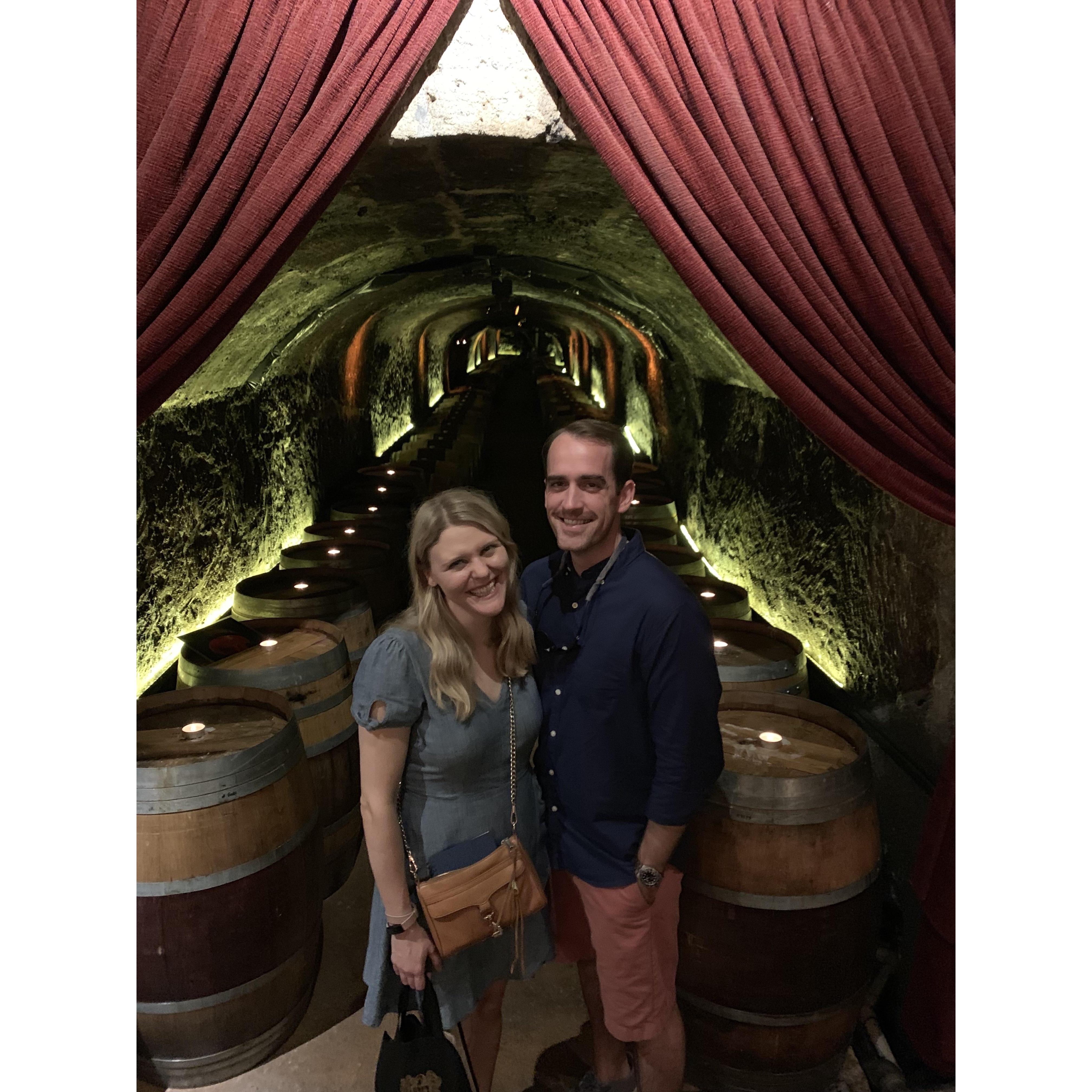 After Ryan had a successful business trip to Napa Valley (yes, tough life), Gretchen came out for the weekend and we visited many wineries! This is Del Dotto.