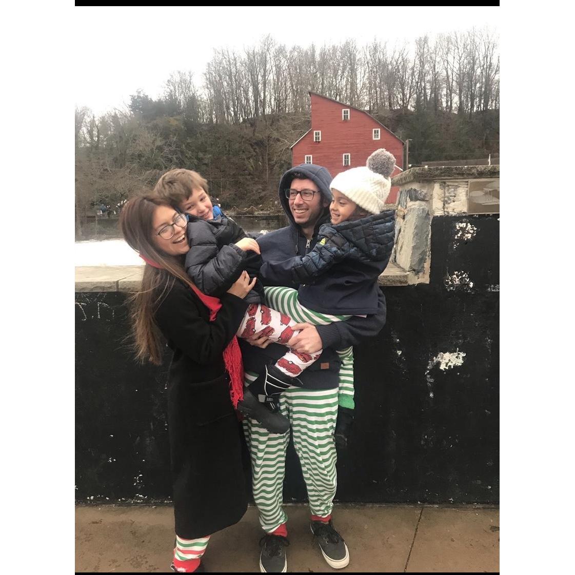 Our first Christmas celebration, the four of us!