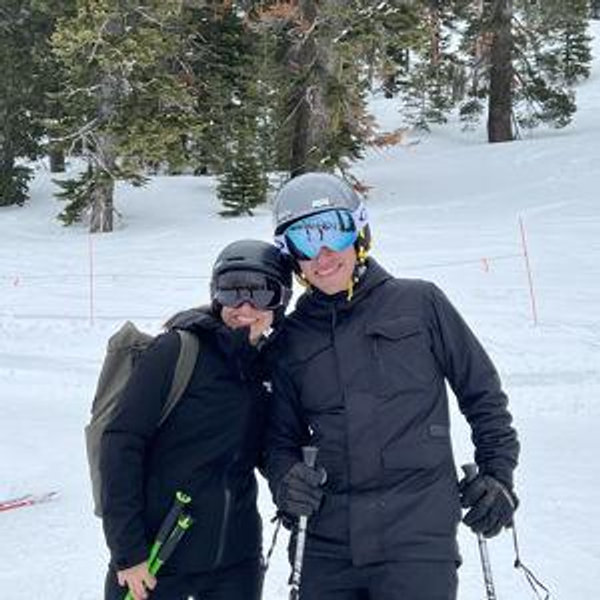 Honeymoon ski lessons for Oscar