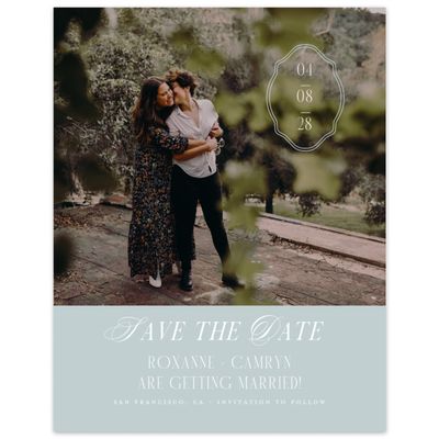 White Wedding Digital Save the Date - Kotor Photo