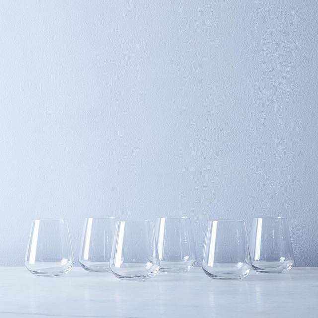Italian Stemless Wine Glasses (Set of 6)