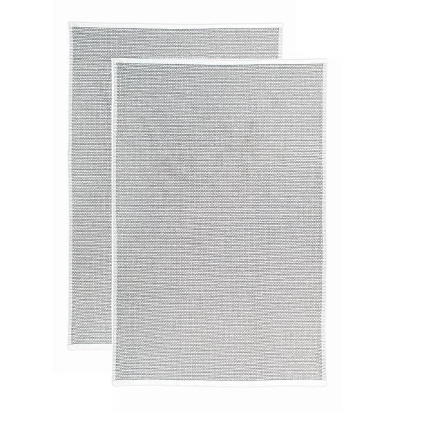 2pk Terry Honeycomb Kitchen Towel Gray - MU Kitchen