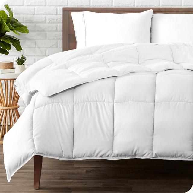Goose Down Alternative White Oversized Queen Comforter Duvet Insert by Bare Home