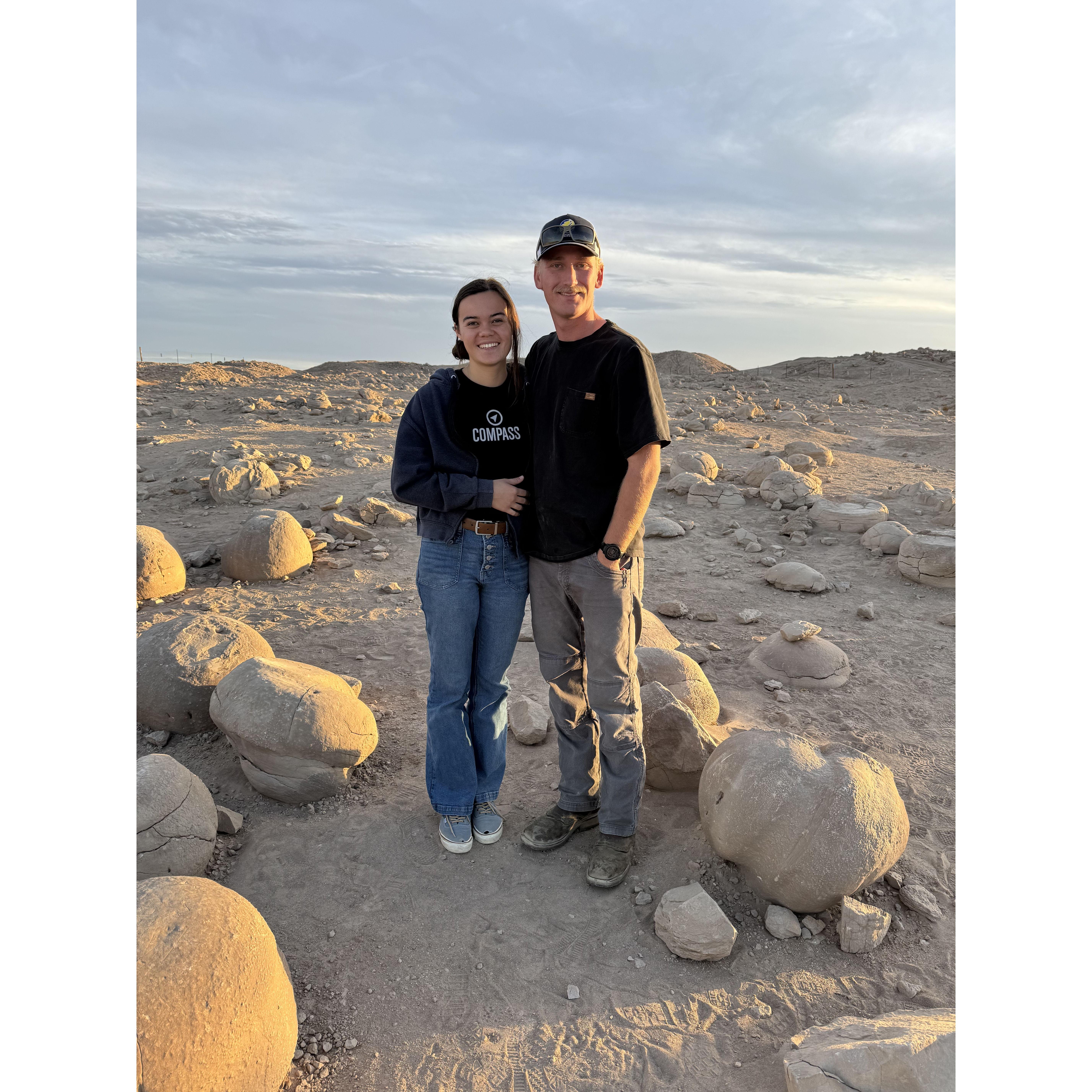 Our first off-roading adventure in the desert.