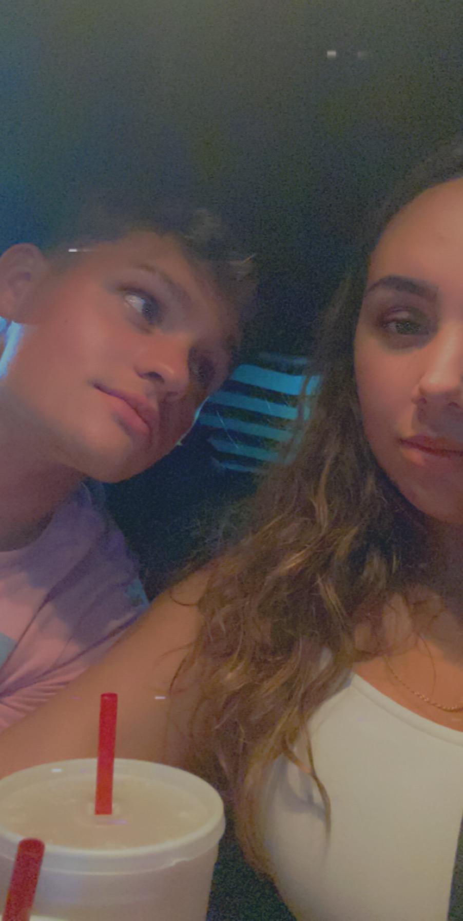 Our first ever photo together. The way he looked at me and talked to me I knew he was gonna be the one.