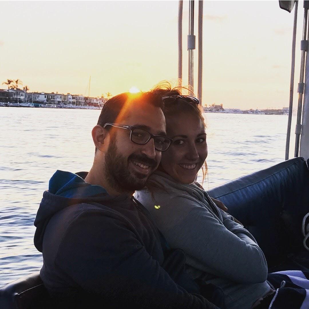 With Alex's family in Balboa Island, CA