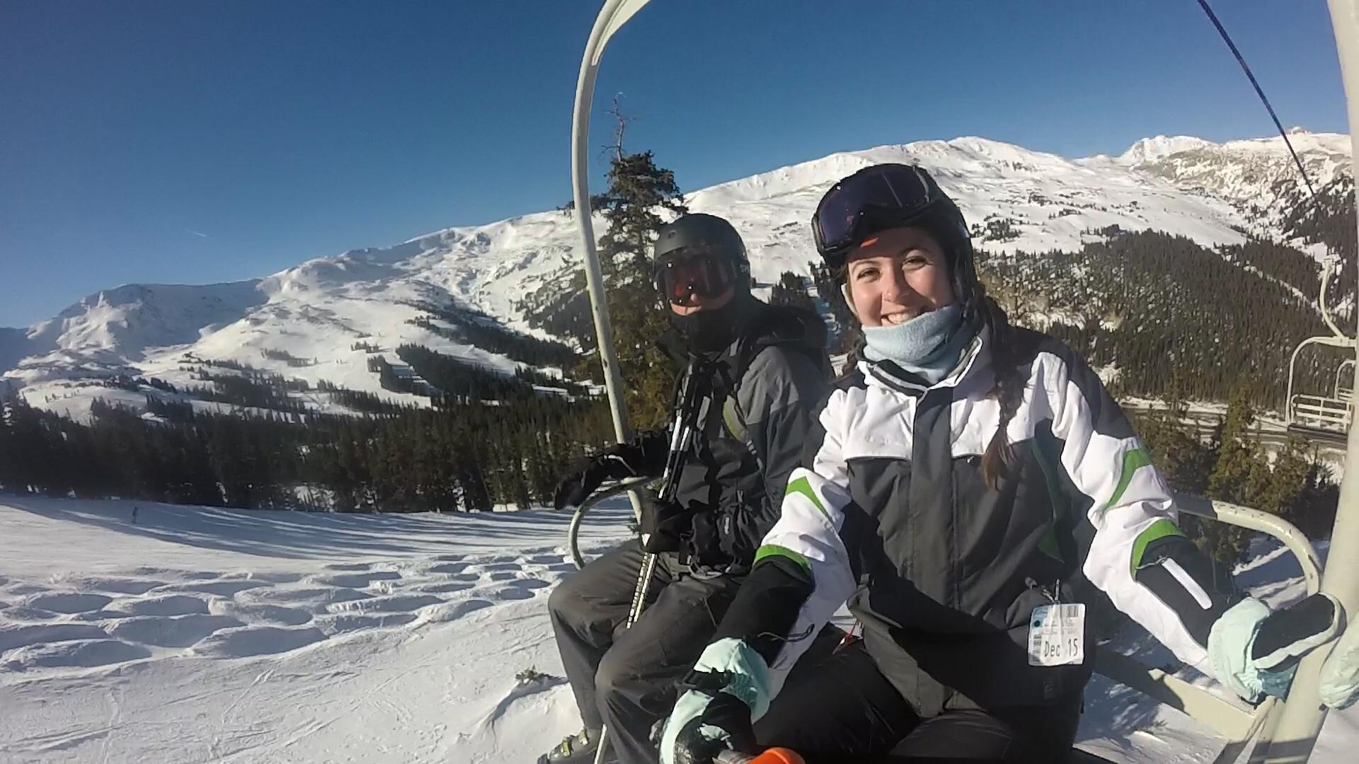 Skiing at Loveland in Colorado