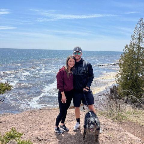 We spent a lot of time hiking the North Shores in MN in our first year of dating