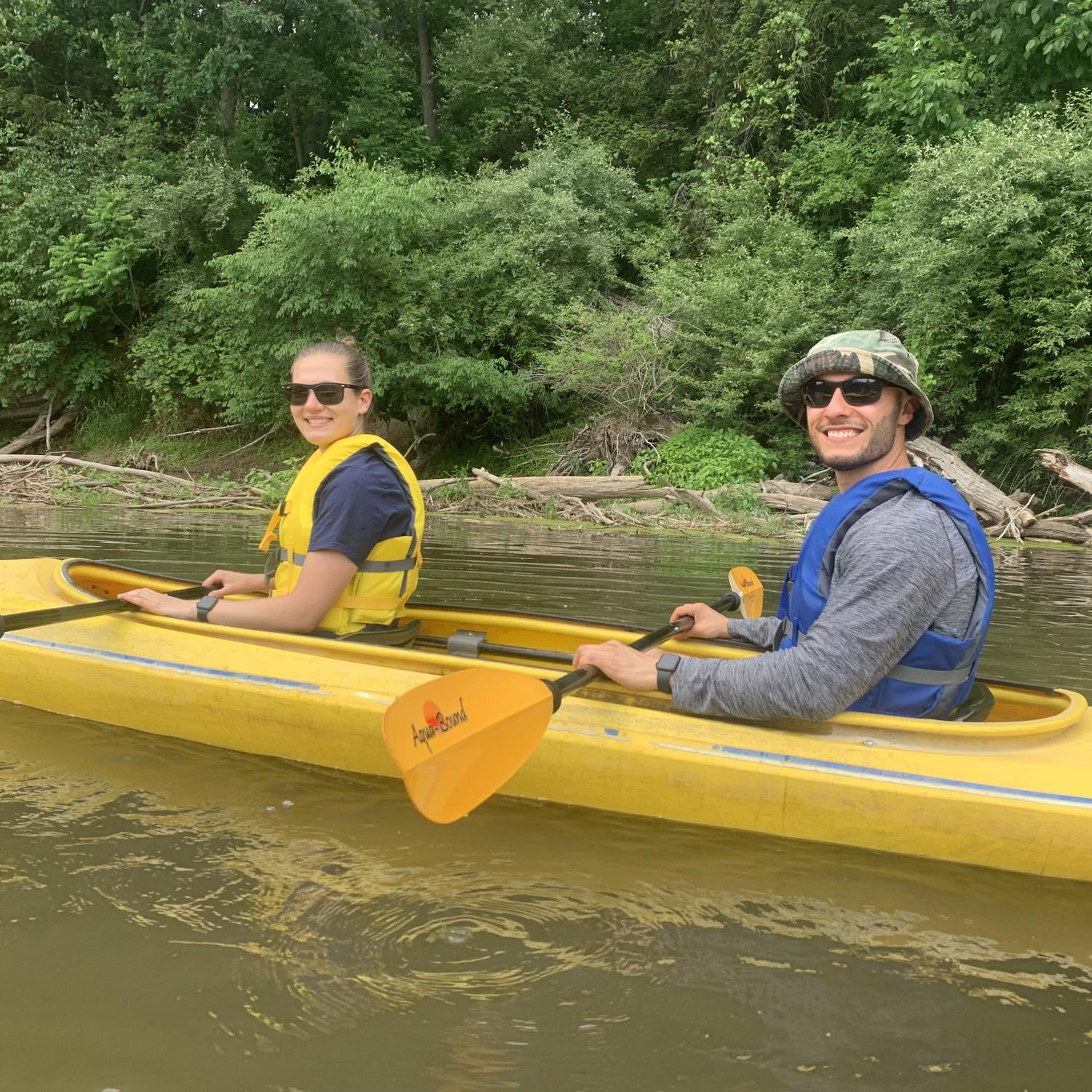 Kayacking on Irondequoit Bay