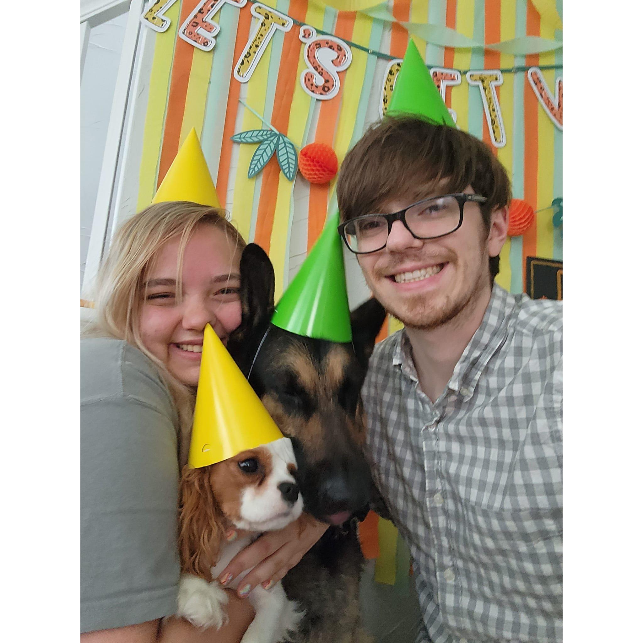 Rocket's birthday before we moved to CT