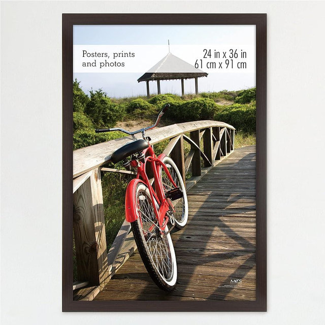 MCS Museum Poster Frame, Espresso Woodgrain, 24 x 36 in, Single
