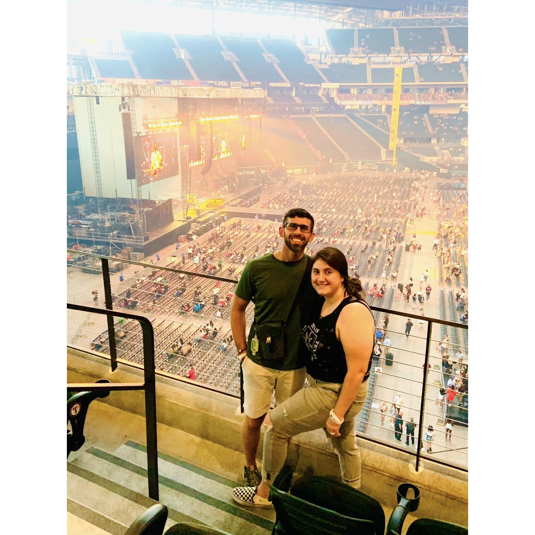 2023: Our first concert together at The Jonas Brothers.
