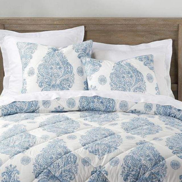Imani Medallion Euro Sham-blue