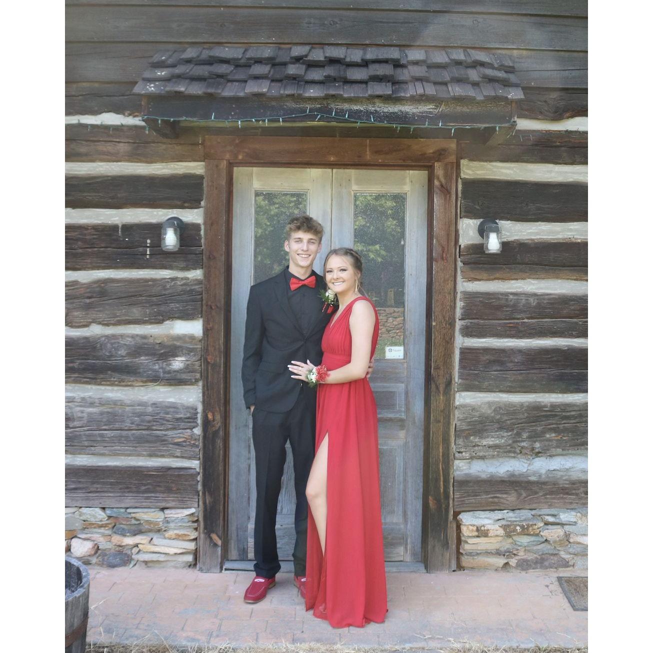 Went to our senior prom.