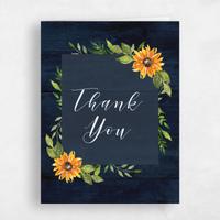 Blue Wedding Thank You - Sunnyridge Frame