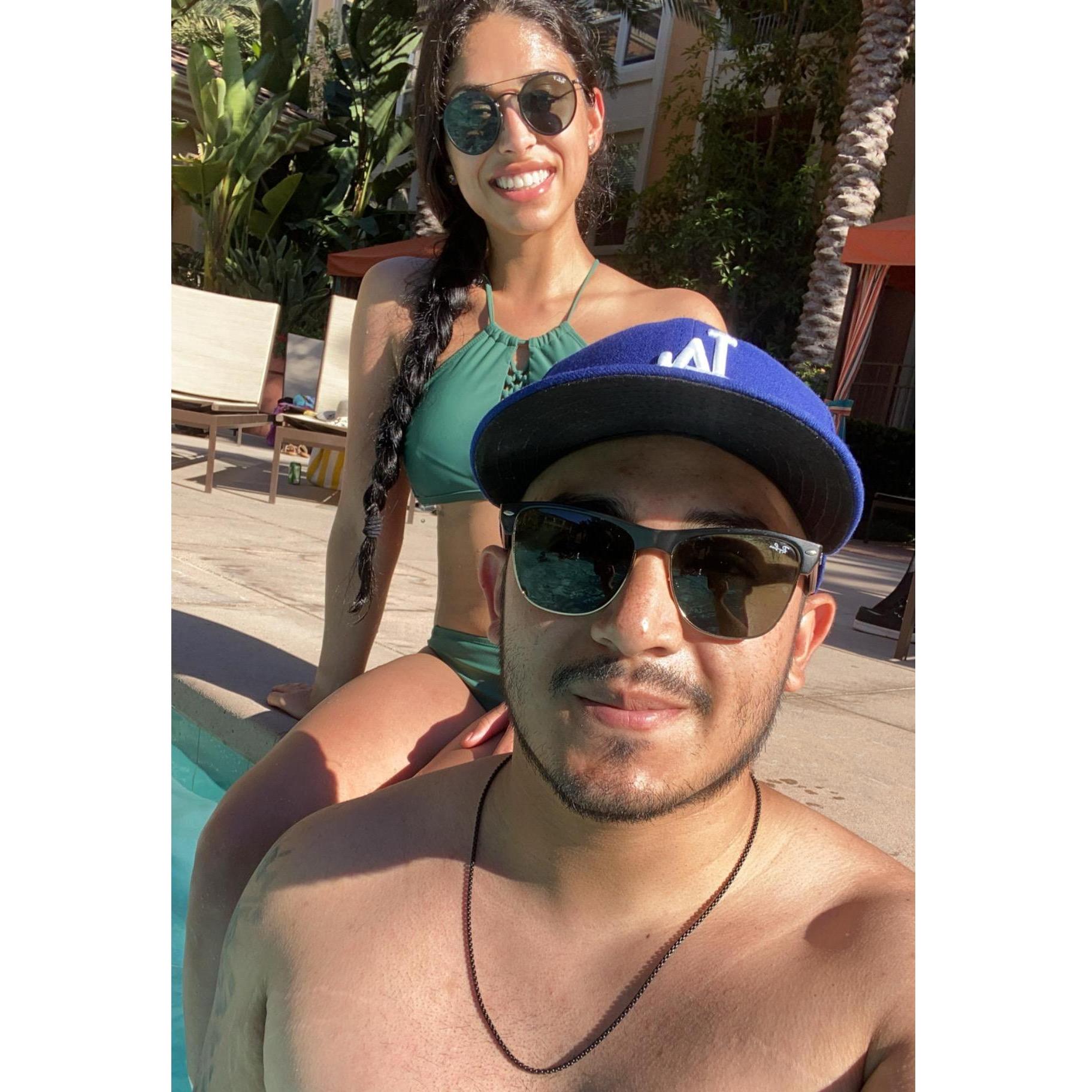 Our first pool day at our new place!