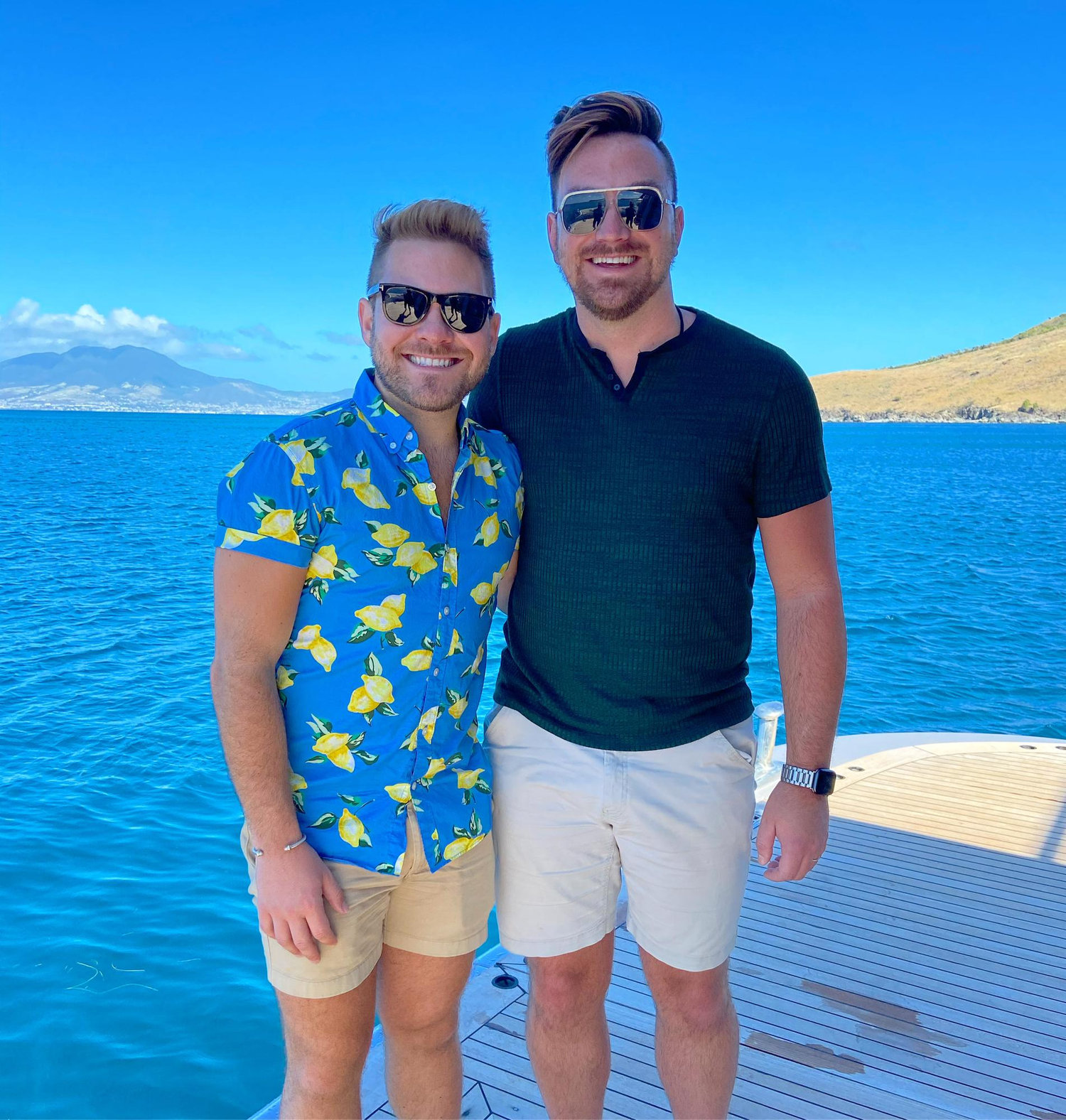 Our first time on a chartered yacht in the Caribbean.
