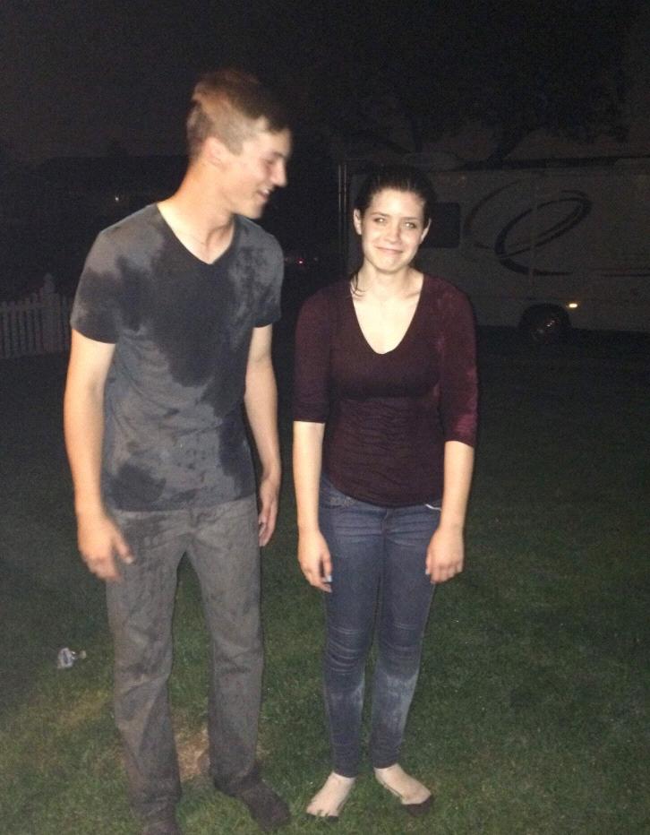 First water fight, guess who lost... 2016