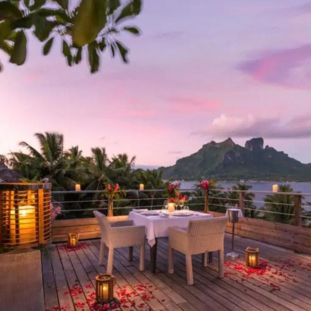 Dinner in Bora Bora