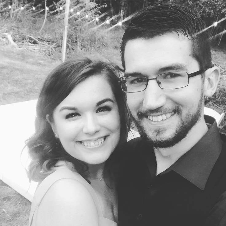 Zoe and Kyle's wedding in August of 2020.