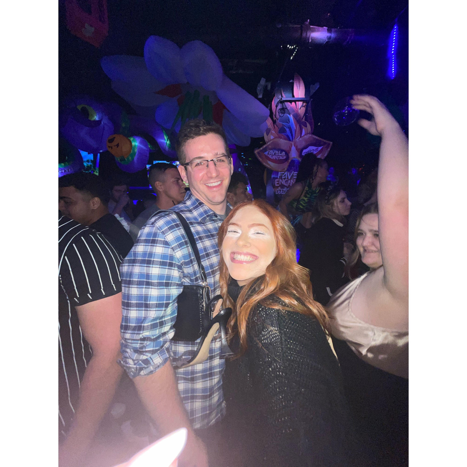 04.23.23 our 1st picture together, exactly a month after our 1st date. this day Thais and Jake went to a Brazilian club together