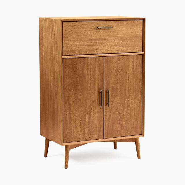 Mid-Century Large Bar Cabinet, Acorn