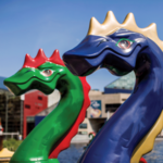Dragon Boats and Pirate Ships in the Harbor