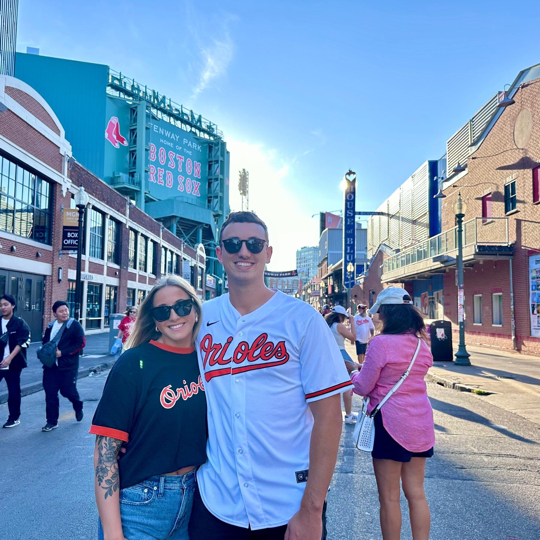 Attending an Orioles game at Fenway Park