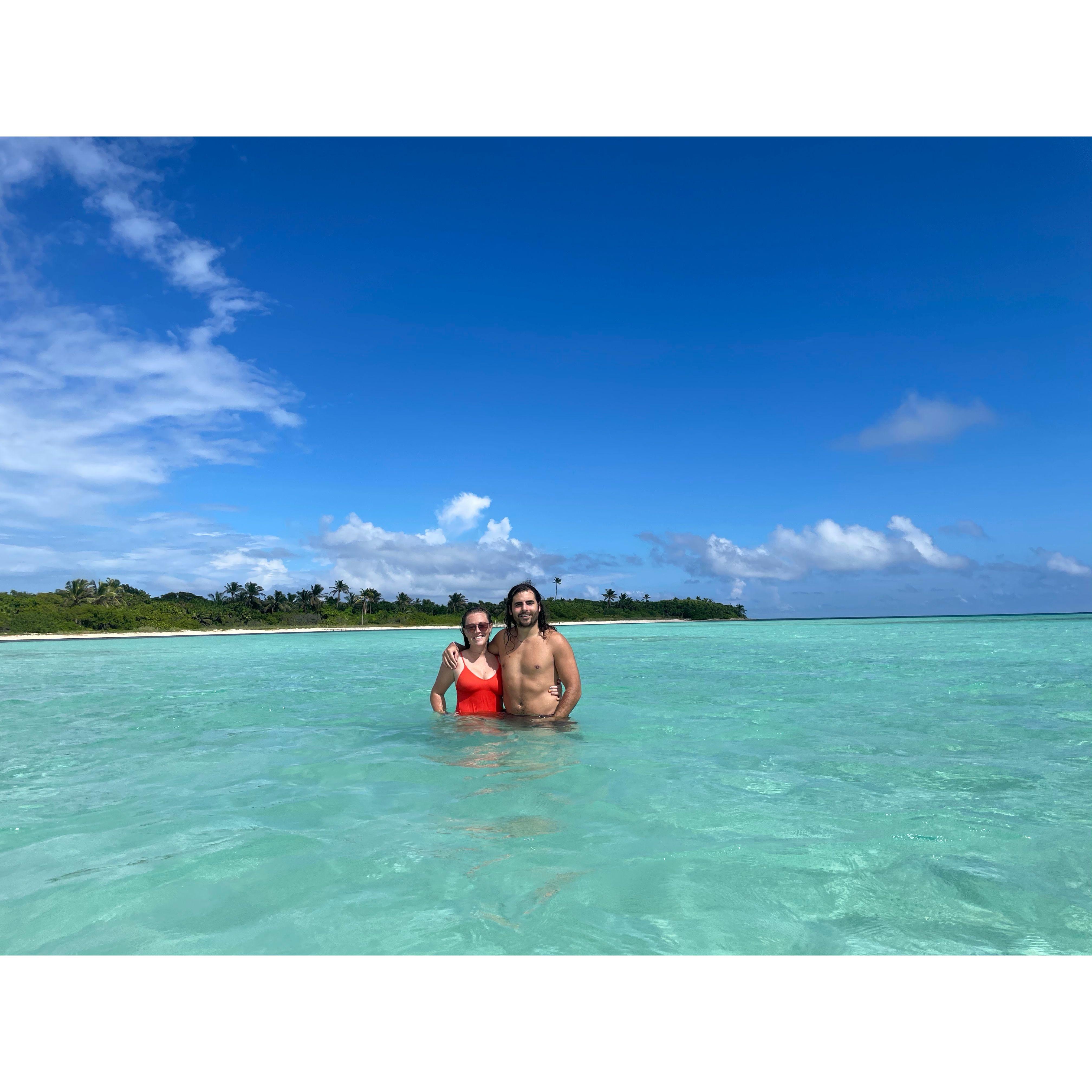 Emily and Hunter spending time in Tulum, Mexico
