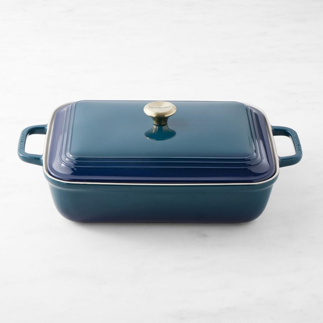 Le Creuset San Francisco Rectangle Covered Casserole, 4-Qt., Agave