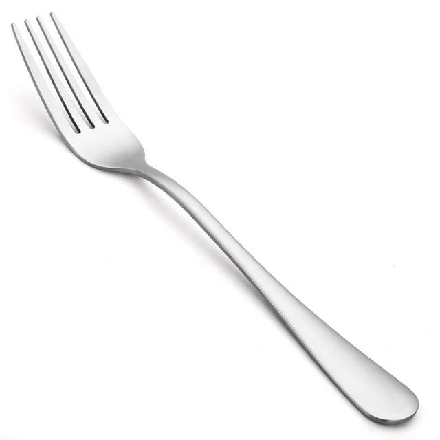 Briout Dinner Forks 12-piece Silverware Set Premium Food Grade Stainless Steel Dessert Forks, Silver 8 Inches