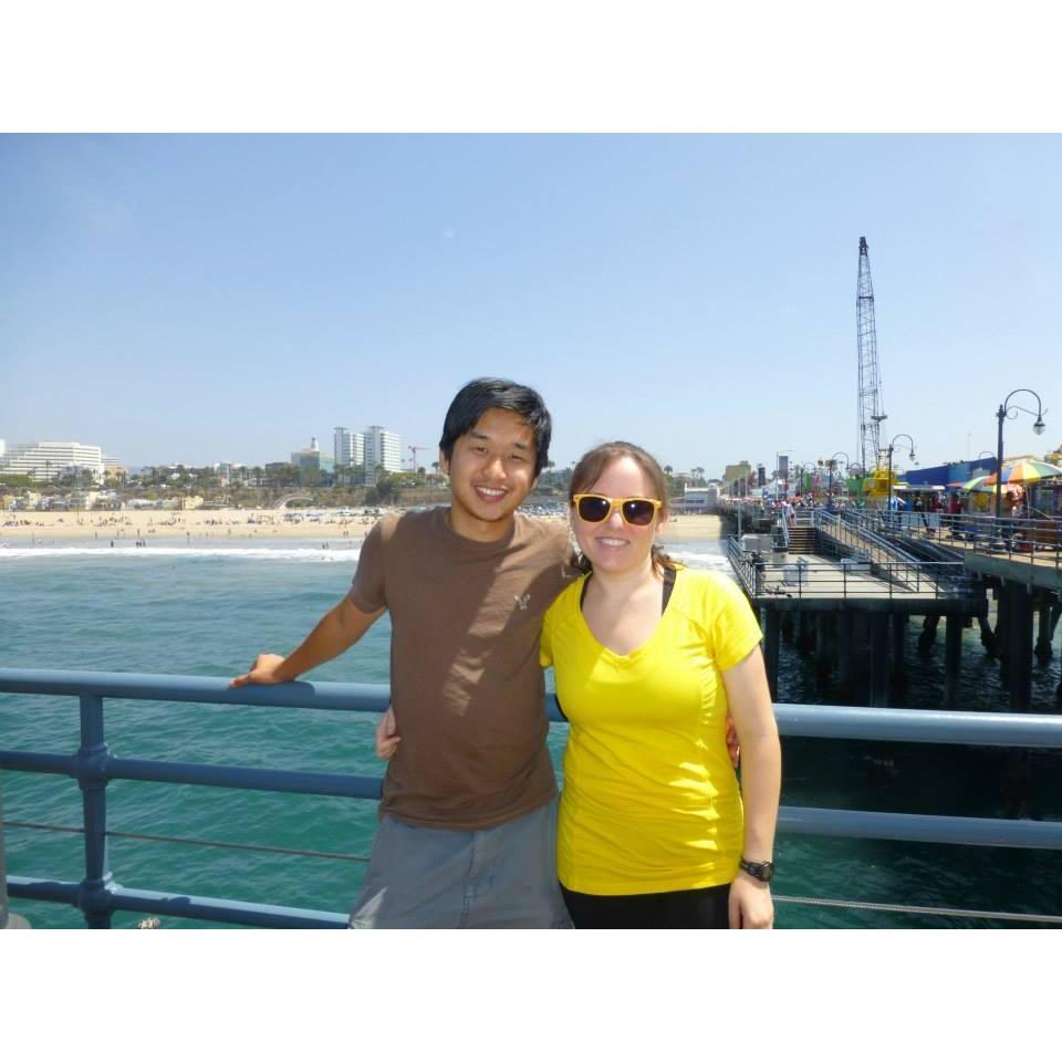 2013 - Hanging out at the Santa Monica Pier after Lizzie ran the Santa Monica Classic 10k